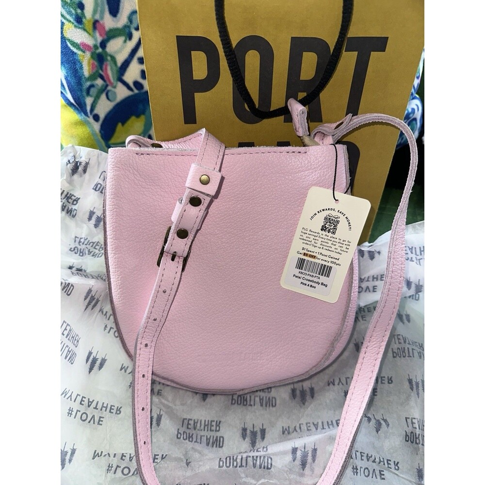🦄 Portland Leather Goods Petal Crossbody Bag in Pink A Boo, limited release bag